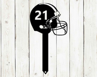 Football Helmet Custom Stake Metal Sign, Football, Football  Helmet Sign, Football Yard Sign, Football Number Sign, Football, Sports