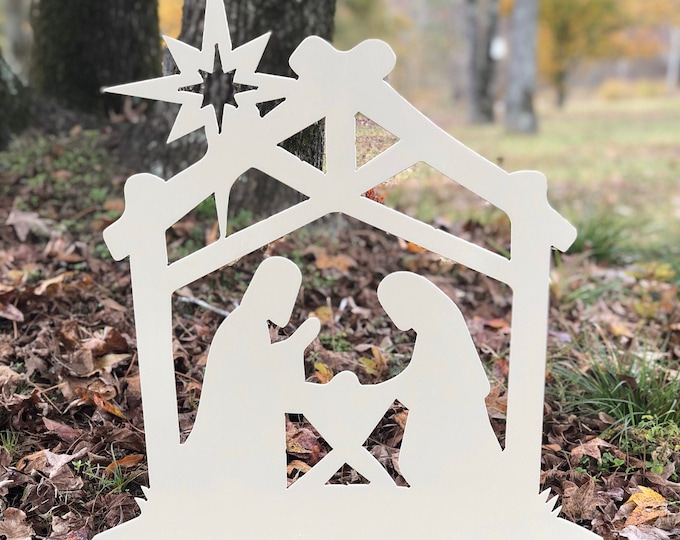 Nativity yard art christmas