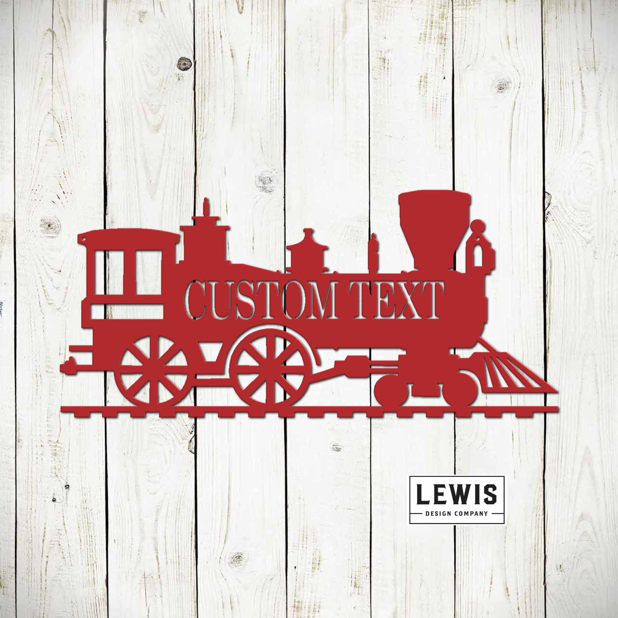 Train Custom Wall Decoration Metal Powder Coated Train Sign - Etsy