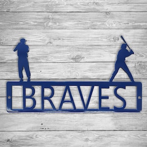 Baseball Custom Name Sign, Baseball Sign, Kids Room Sign, Metal Sign, Home Decor, Custom Name Sign