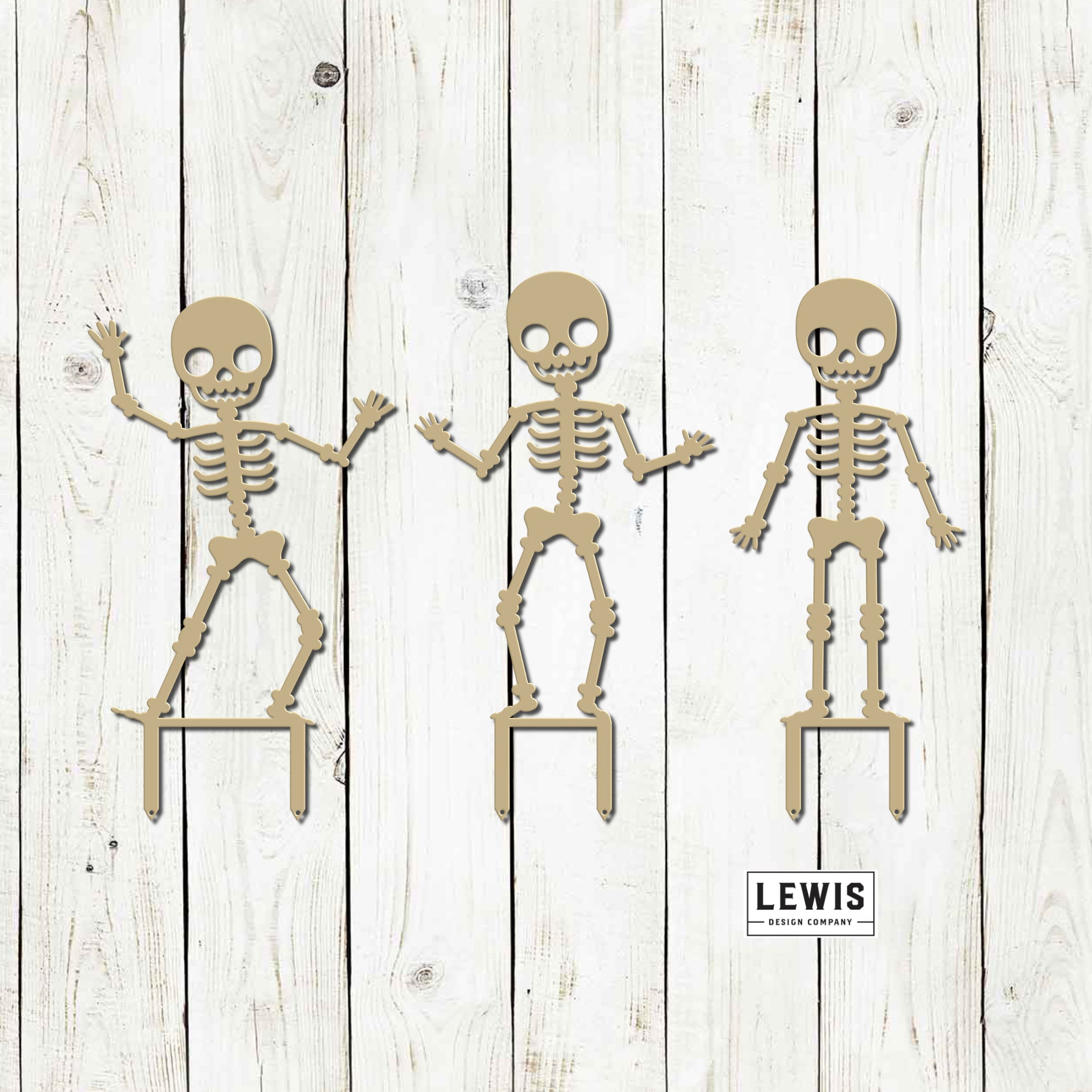 Skeleton Metal Yard Stakes, Halloween Decor, Halloween Yard Decoration, Halloween Yard Decor