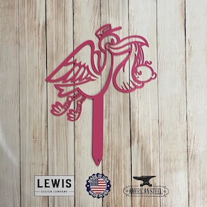 Stork Metal Yard Sign, Metal Sign, Stork, Baby, Its a Girl, Its a Boy, baby Gift, Baby Announcement, New Baby, Baby Shower, Baby Stork