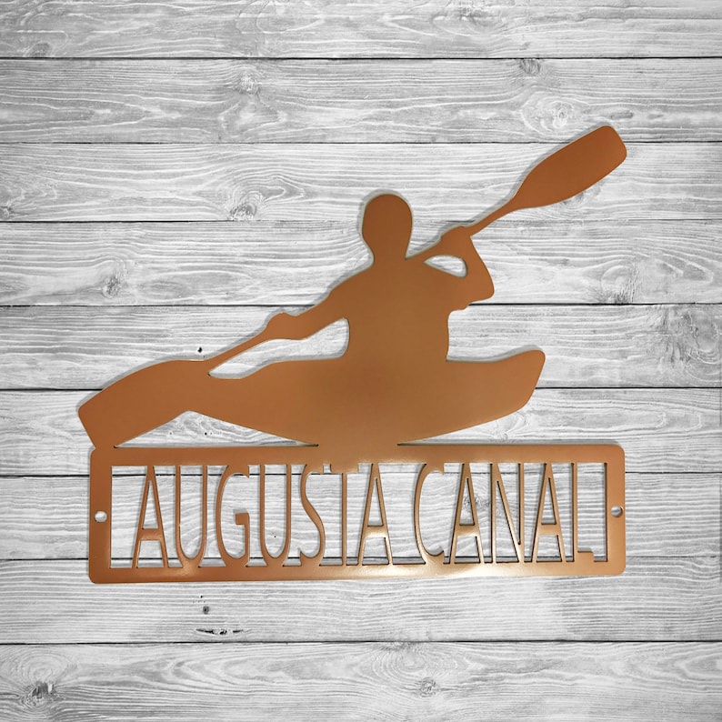 Kayak Custom Name Sign Kayak Sign Kayaking Sports Sign Etsy