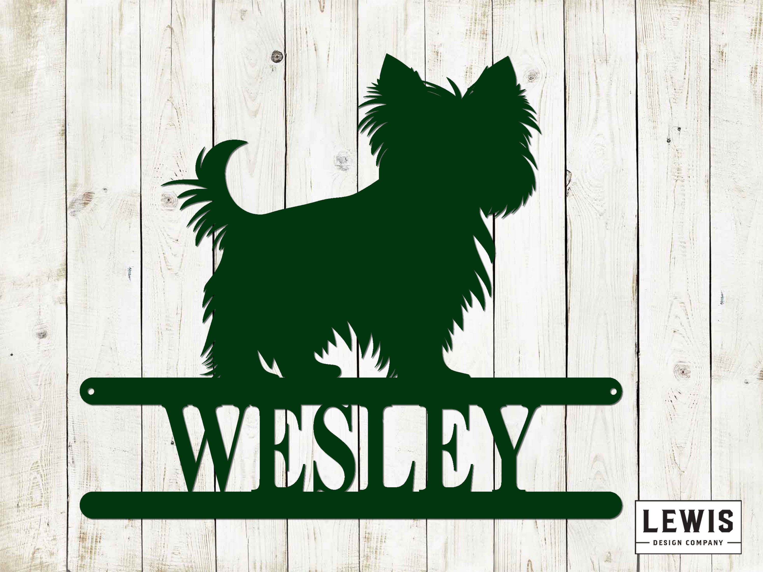 Yorkshire Terrier Wall Sign With Custom Name, Metal Sign, Yorkie Sign ...