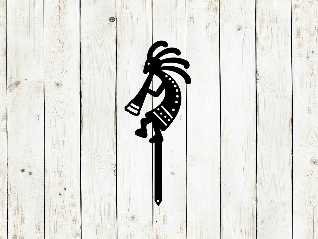 Kokopelli Metal Yard Stake, Kokopelli, Outdoor Decor, Metal Signs