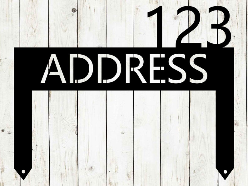 Lawn Address Monogram Metal Sign, Custom Address Sign, Address Sign, Outdoor patio image 3