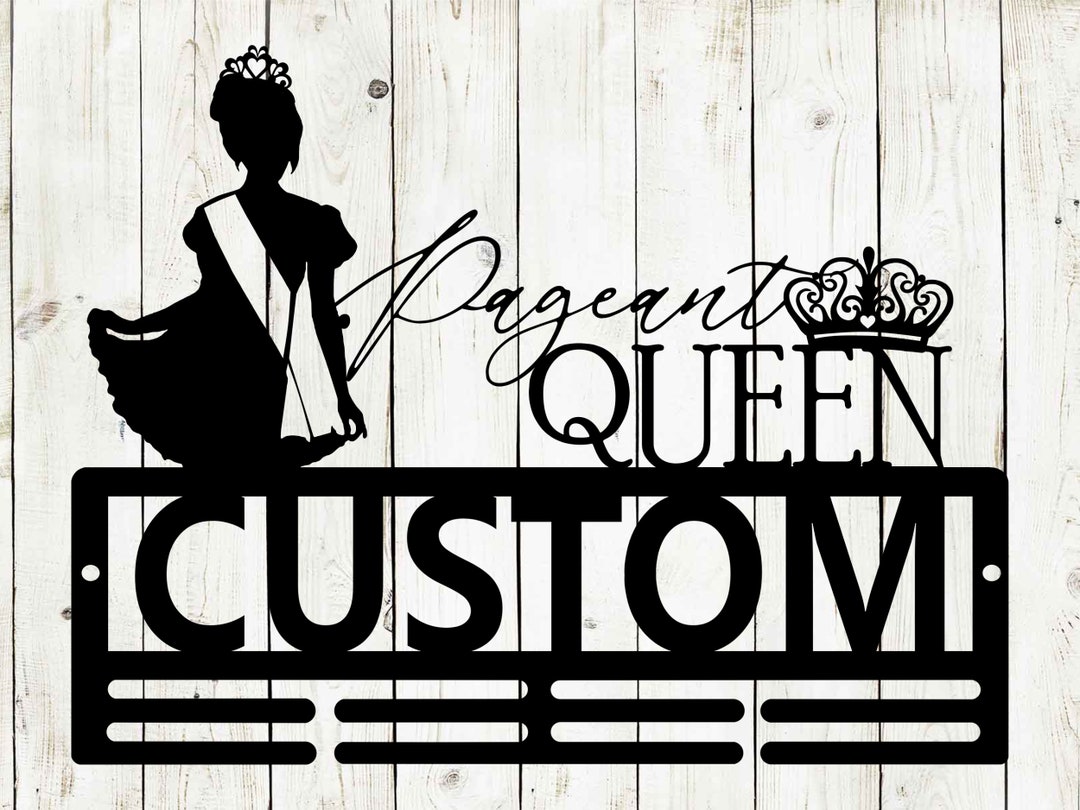 Beauty Pageant Custom Name Medal Hanger Monogram, 12 Rungs for Medals ...