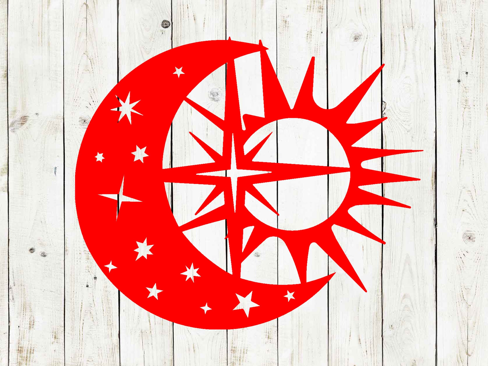 Sun Moon And Stars Metal Sign Sun Moon Stars Sun Sign Etsy