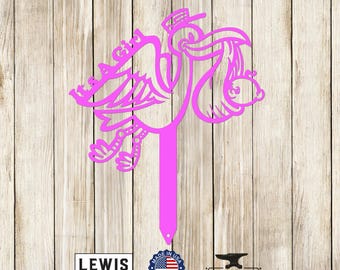 Its a Girl Stork Metal Yard Sign, Metal Sign, Stork, Baby, Its a Girl, baby Gift, Baby Announcement, New Baby, Baby Shower,  Baby Girl
