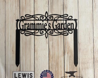 Custom Garden Sign, Garden Sign, Personalized Garden Sign, Garden, Garden Stake, Garden Art, Metal Yard Art, Outdoor Patio, Mother’s Day