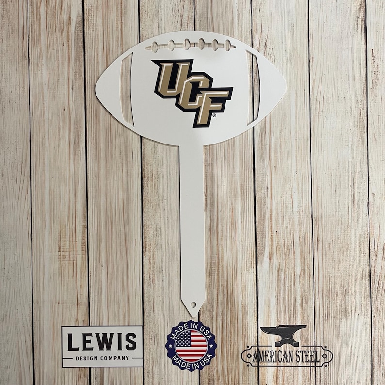 University of Central Florida Football Stake Metal Sign, Football Sign ...