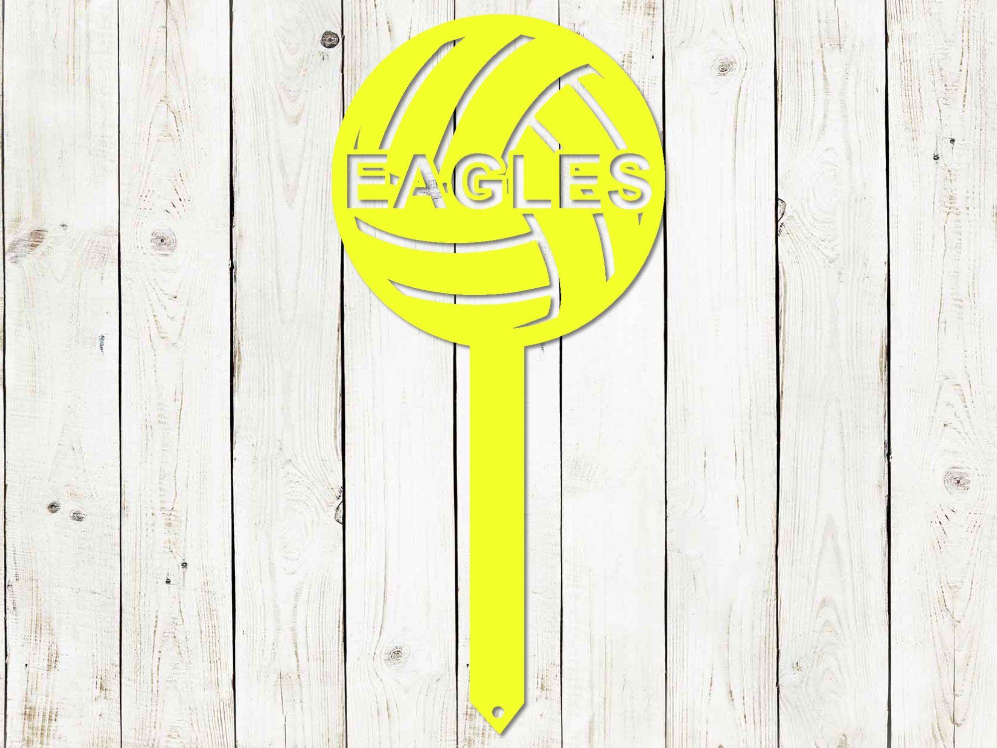 Volleyball Custom Stake Metal Sign Volleyball Volleyball Etsy