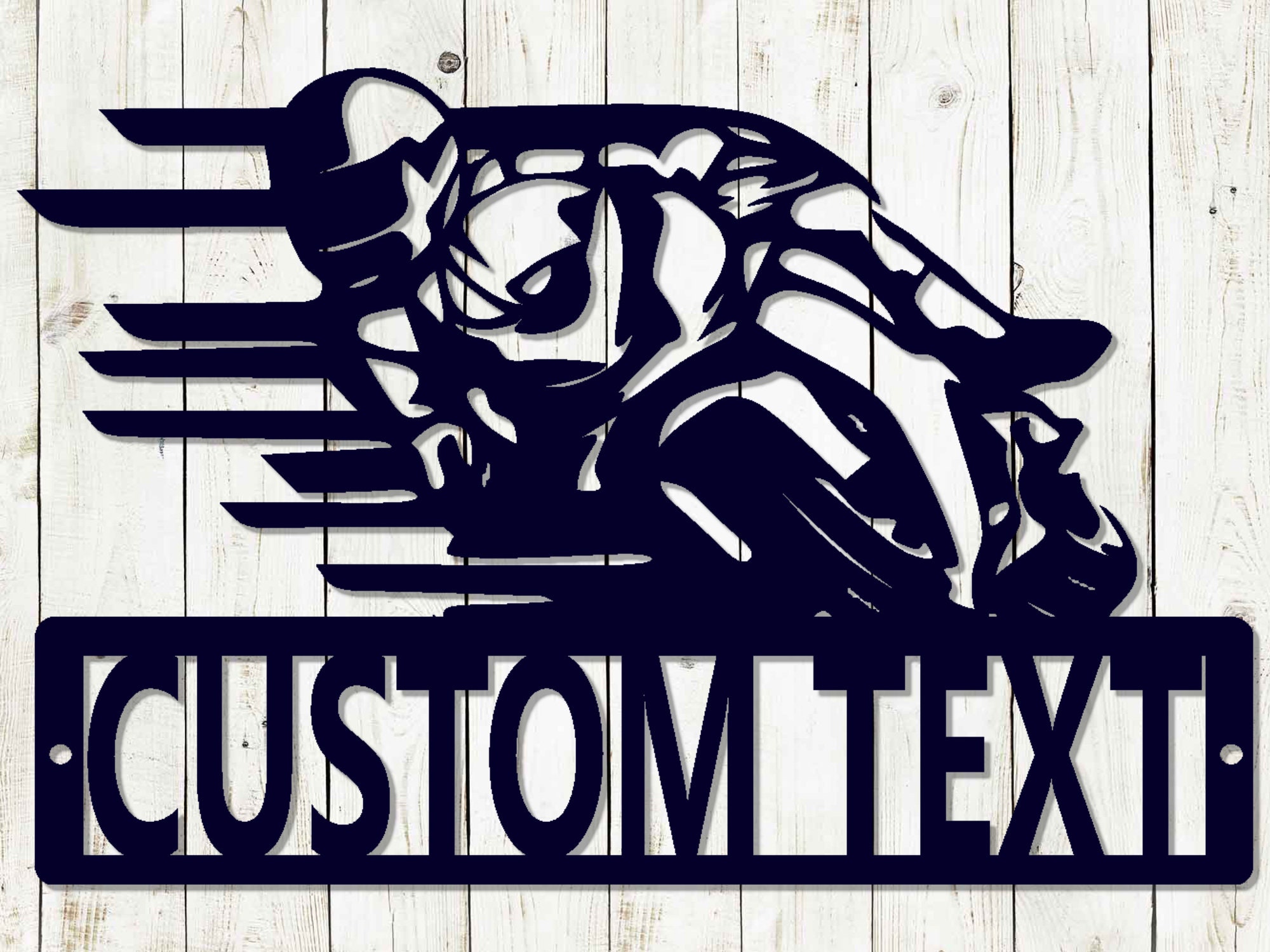 Motorcycle Racing Custom Name Metal Sign, Motorcycle, Moto GP Sign ...