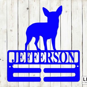 Chihuahua Leash Hanger with Custom Name, Metal Sign, Chihuahua, Custom Metal sign, Dog Lovers, Dog Sign, Dog Leash Hanger, Chihuahua Dog