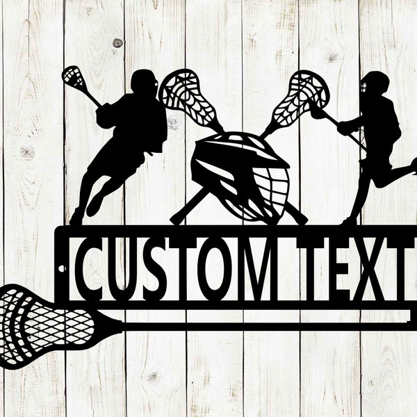 Metal Lacrosse Signs Etsy