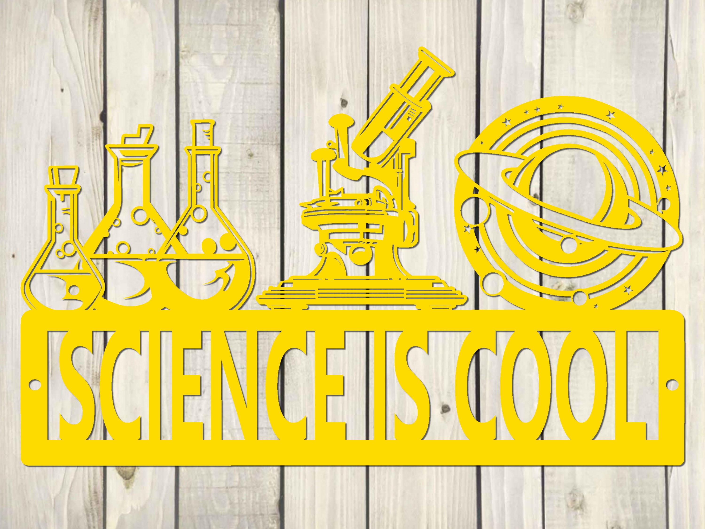 Science Custom Name Metal Sign, Classroom Custom Sign, Personalized ...