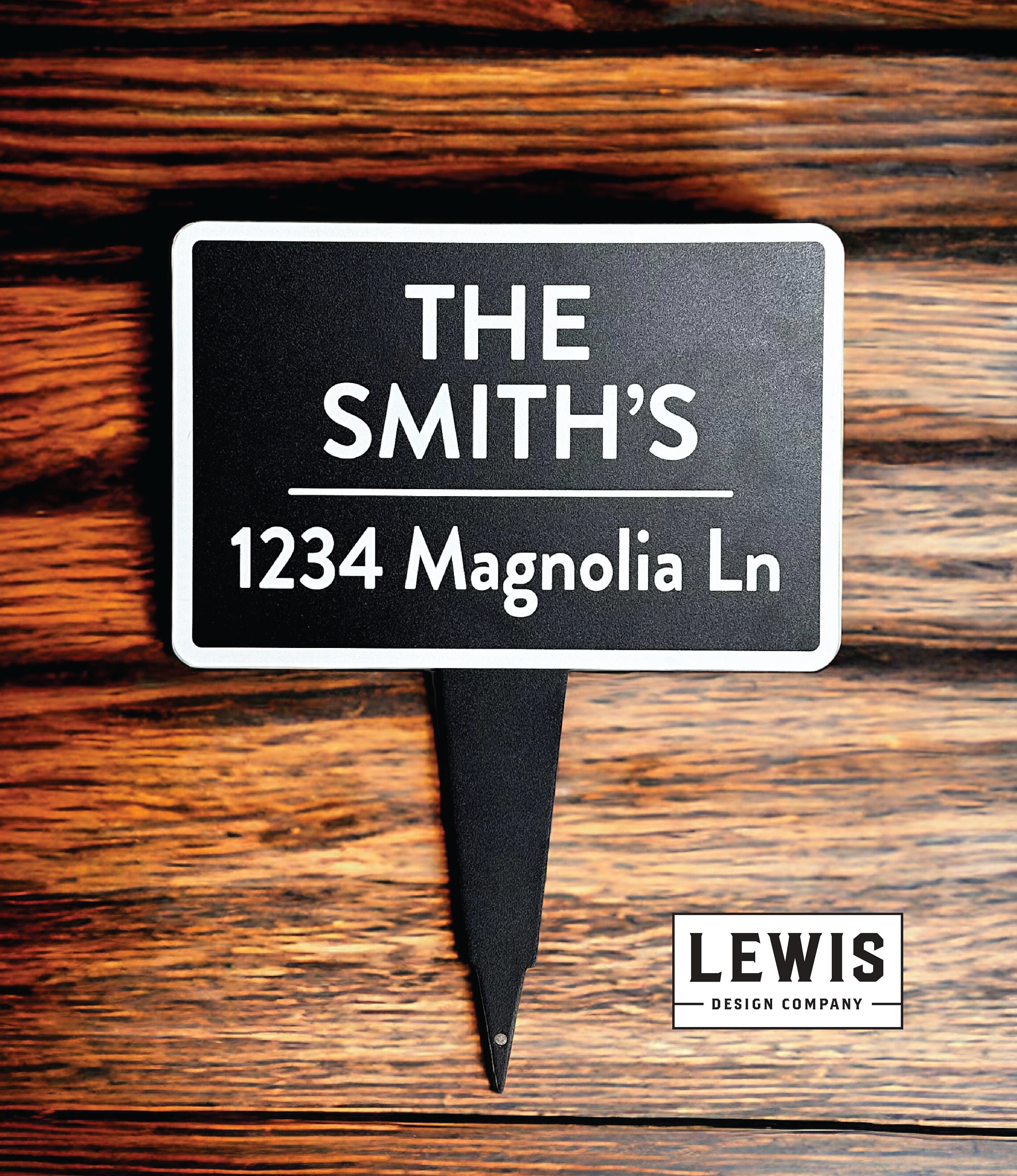 Custom Yard Address Stake, Garden Sign, Custom Metal Stake, Home ...