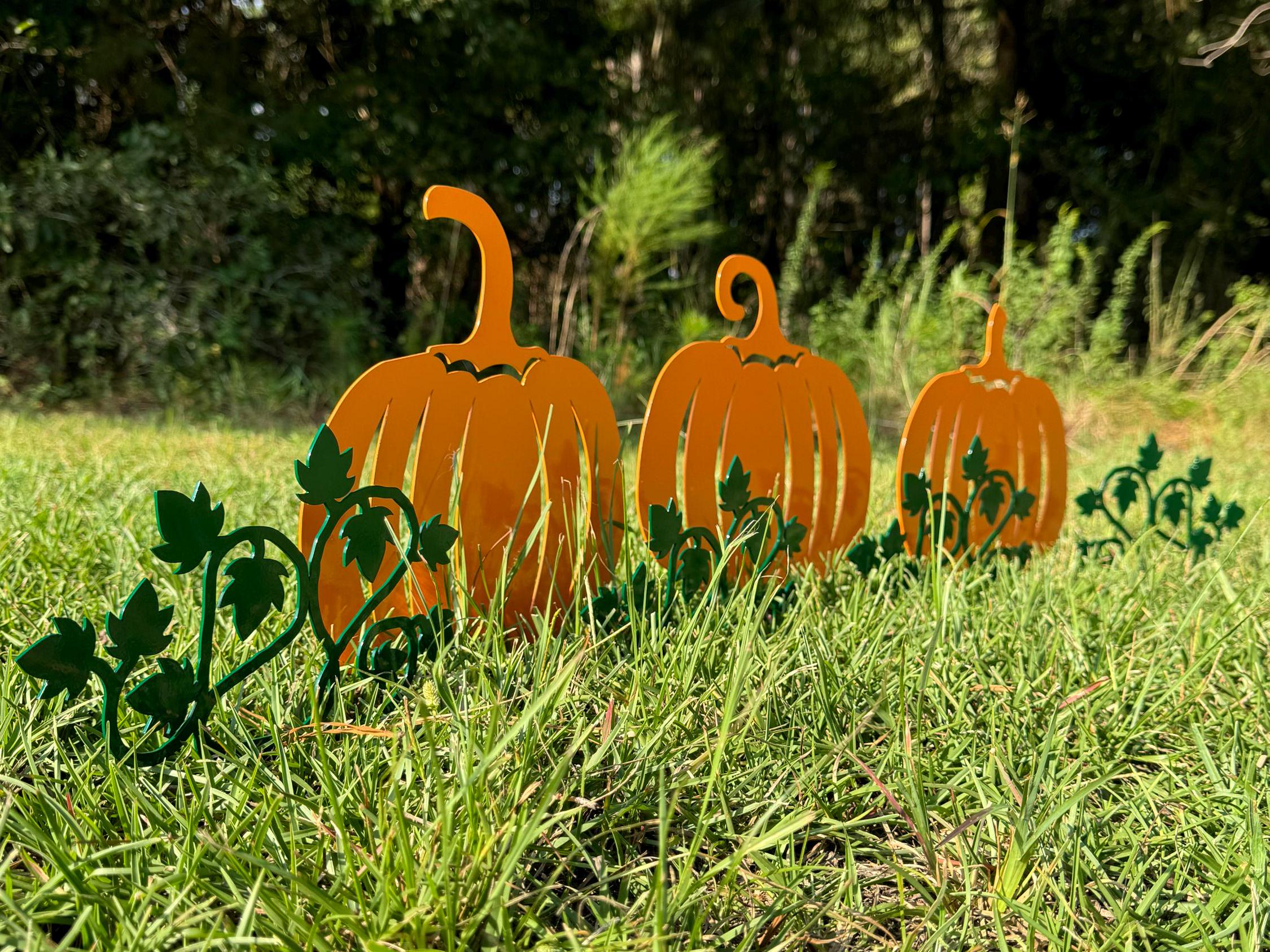 Fall Pumpkins Yard Stakes, Metal Yard Decor - Etsy