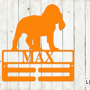 Cocker Spaniel Leash Hanger with Custom Name, Metal Sign, Cocker Spaniel, Custom Metal sign, Dog Lovers, Dog Sign, Dog Leash Hanger
