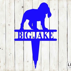 Cocker Spaniel Yard Stake with Custom Name, Cocker Spaniel Sign, Custom Metal Stake, Cocker Spaniel Name Stake, Dog Lovers, Dog Sign
