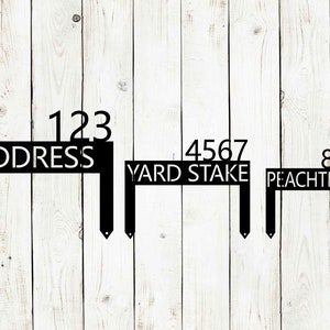 Lawn Address Monogram Metal Sign, Custom Address Sign, Address Sign, Outdoor patio image 4