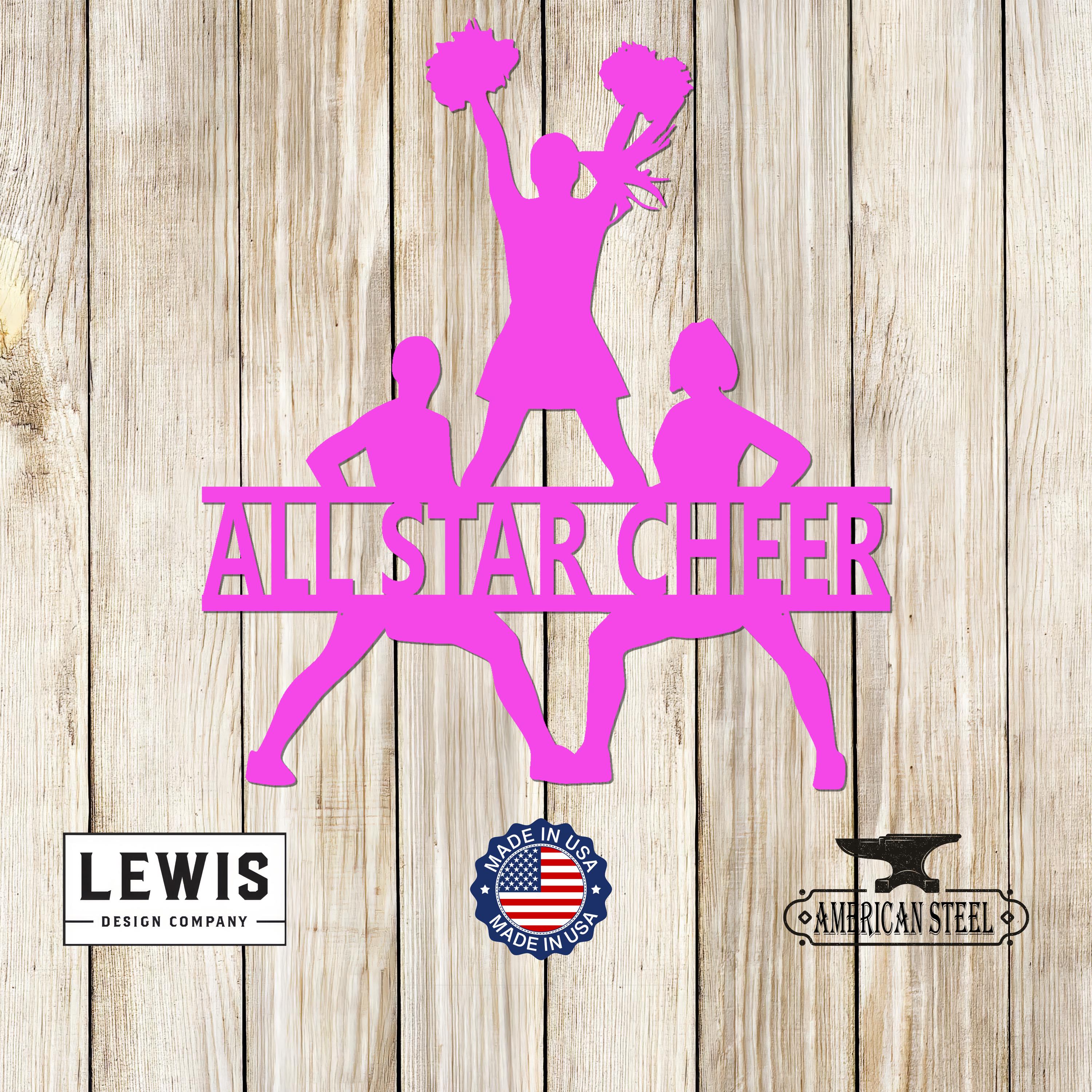 Cheerleader Custom Name Monogram Sign - Cheer Competition, Competition ...