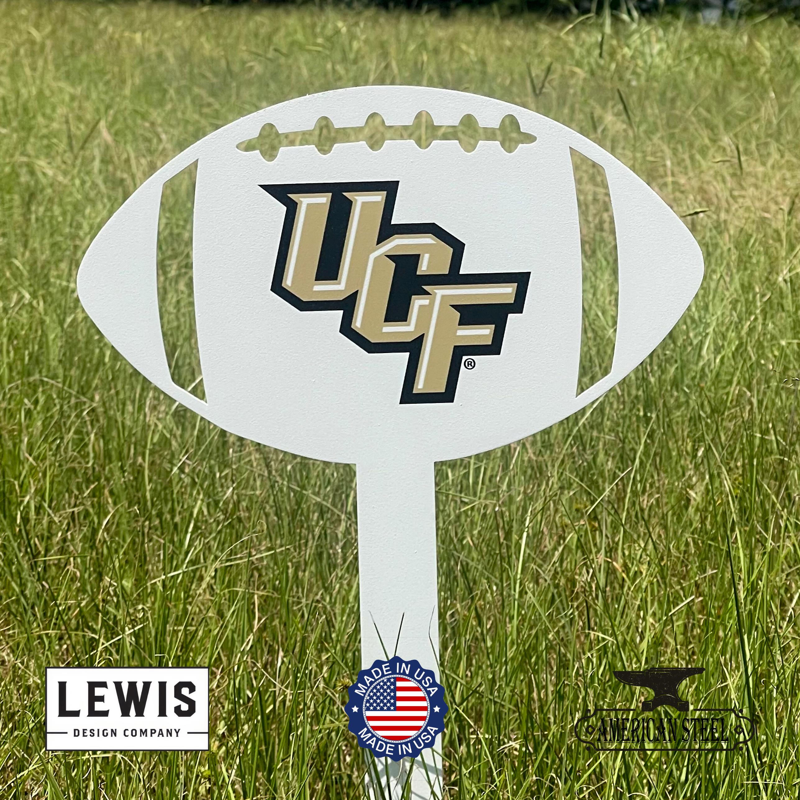 University of Central Florida Football Stake Metal Sign, Football Sign ...