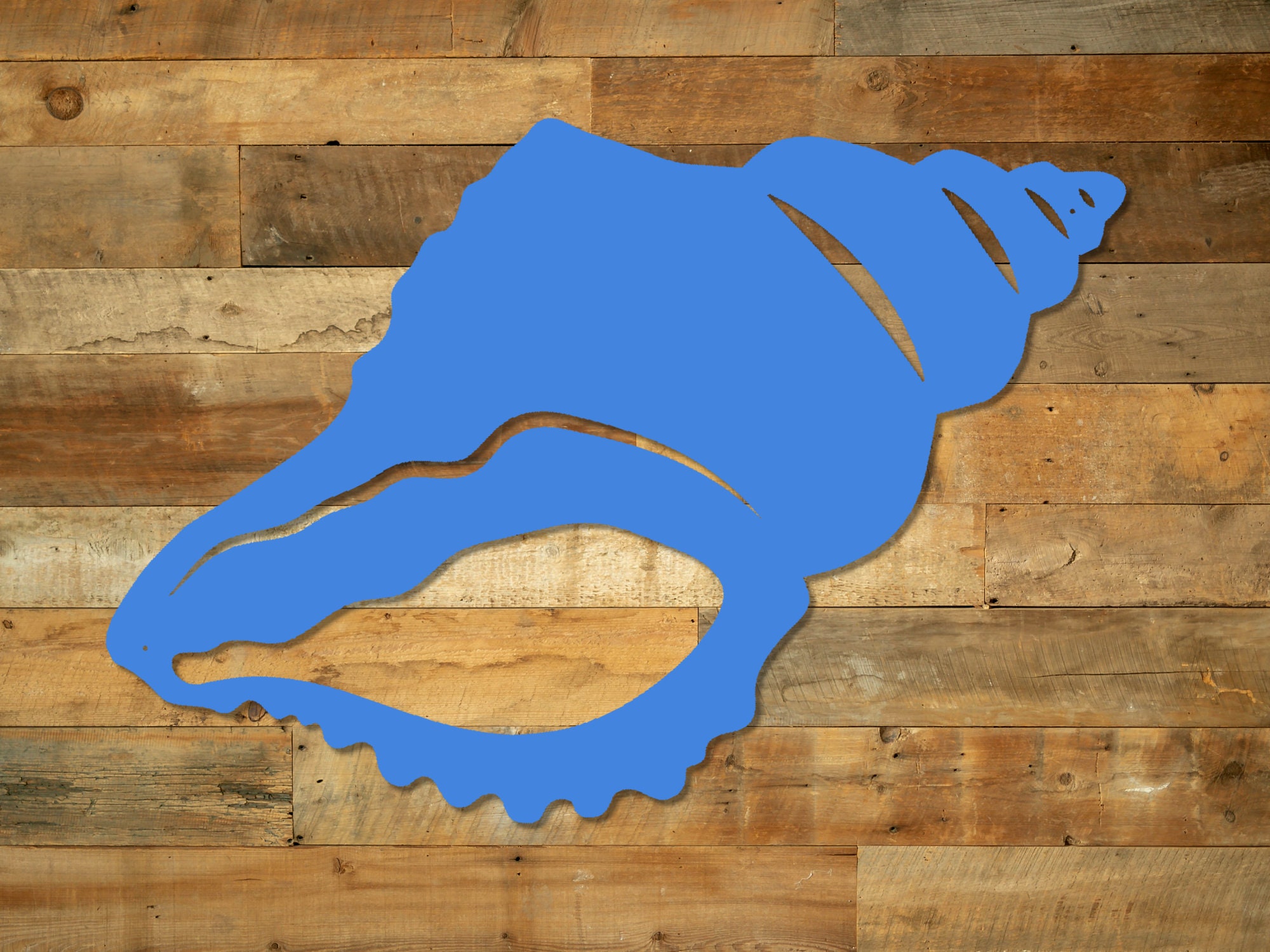 Conch Shell Metal Wall Art, Beach Sign, Beach Metal Art, Wall Hanging ...