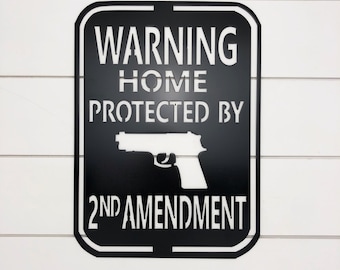 2nd Amendment Metal Sign, 2nd Amendment Sign, Second Amendment Sign, Patriotic Sign