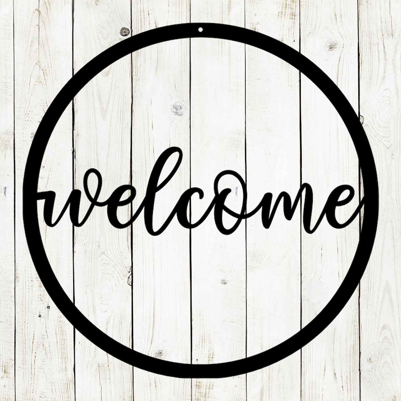 Outdoor Welcome Sign - Etsy