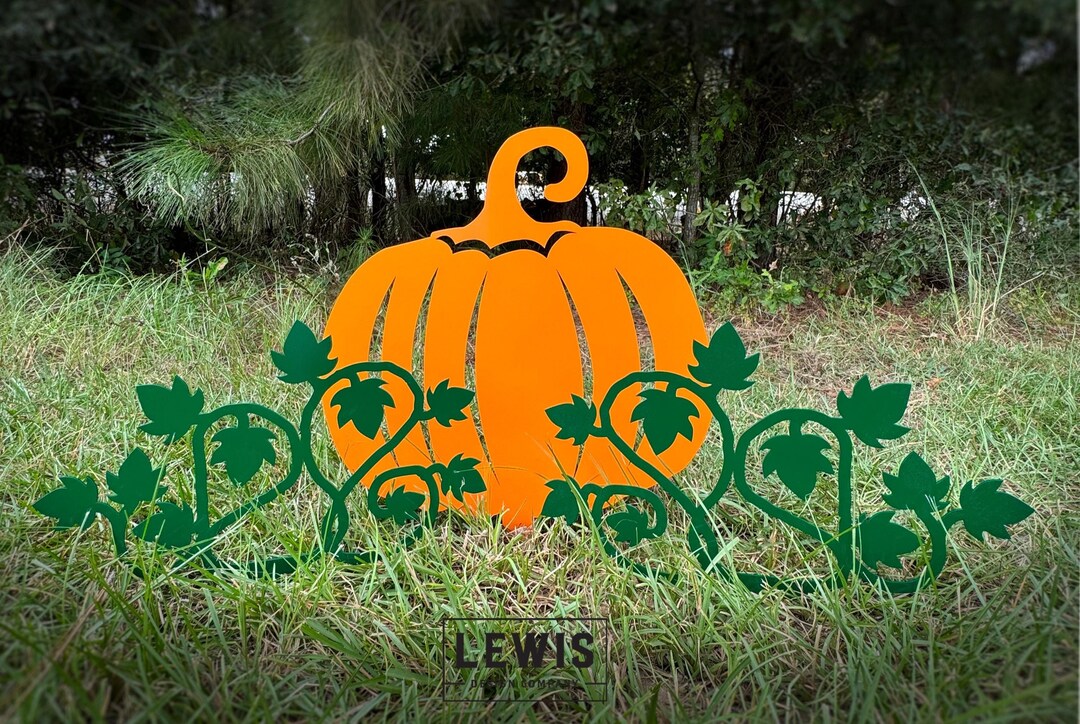Fall Pumpkins Yard Stakes, Metal Yard Decor - Etsy