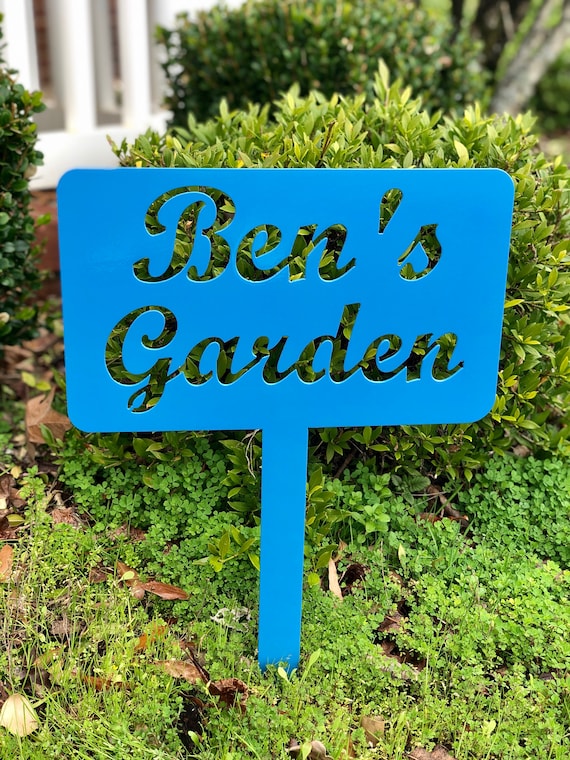 Custom Garden Sign, Personalized Garden Sign, Garden, Garden Stake, Garden Art, Metal Yard Art, Outdoor Sign, Outdoor patio