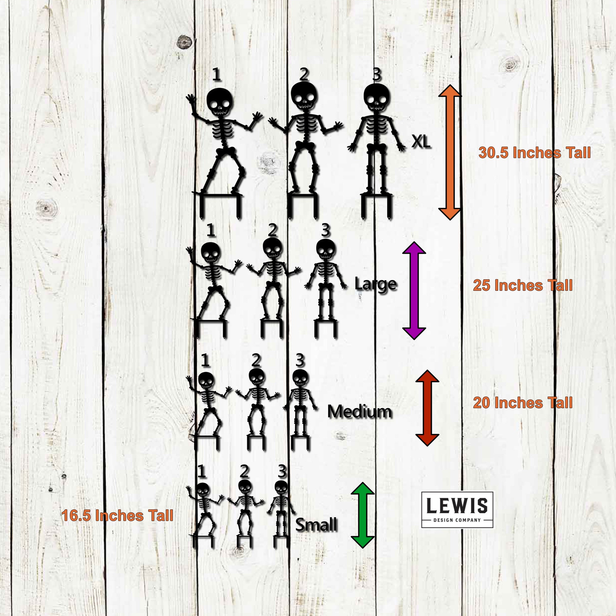 Skeleton Metal Yard Stakes, Halloween Decor, Halloween Yard Decoration, Halloween Yard Decor