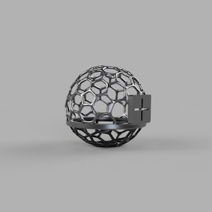 3D druckbarer Atmo-Kugel Mikrofon Isolationskäfig für kleine Omni Mics (wie LOM usi pro) -- DIGITAL FILE .stl