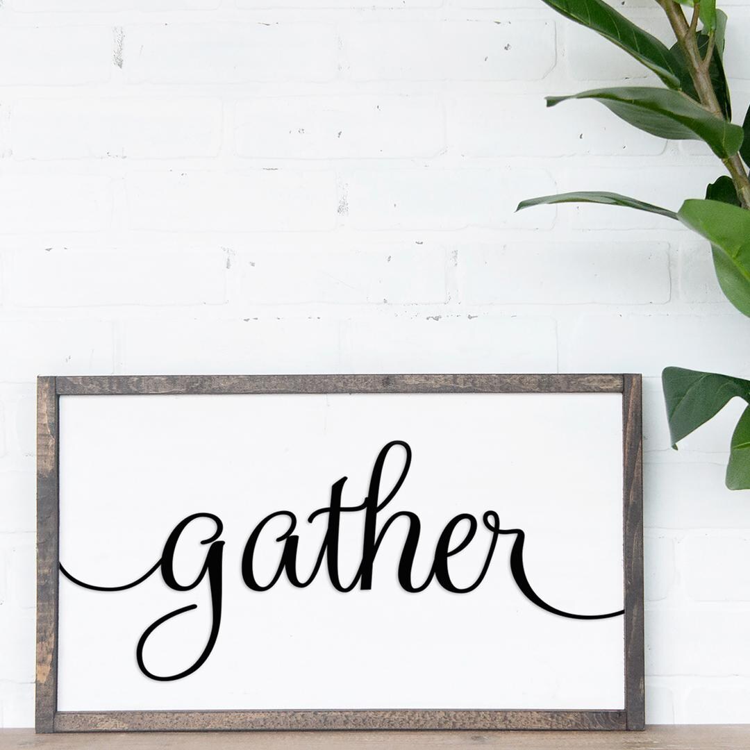 Gather Sign Laser Cut Wood Wall Decor Farmhouse Kitchen Sign gather-sign-laser-cut-wood-wall-decor-farmhouse-kitchen-sign
