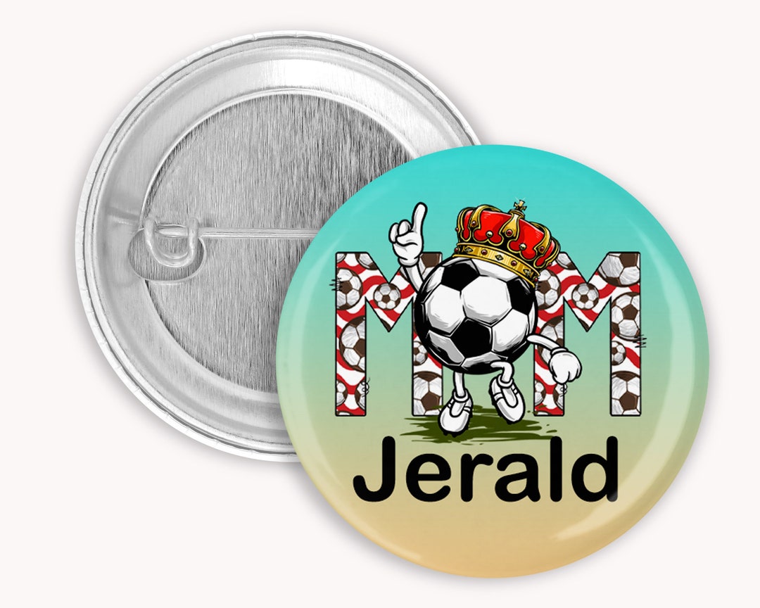 Personalized Sports Pins Personalized Soccer Pins Soccer Etsy
