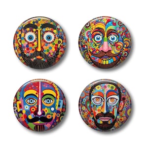Art Deco Flair Pins, Art Deco Flair Buttons, Abstract Flair Pins, Abstract Flair Buttons, SciFi Flair Pins, SciFi Flair Buttons, Retro Flair