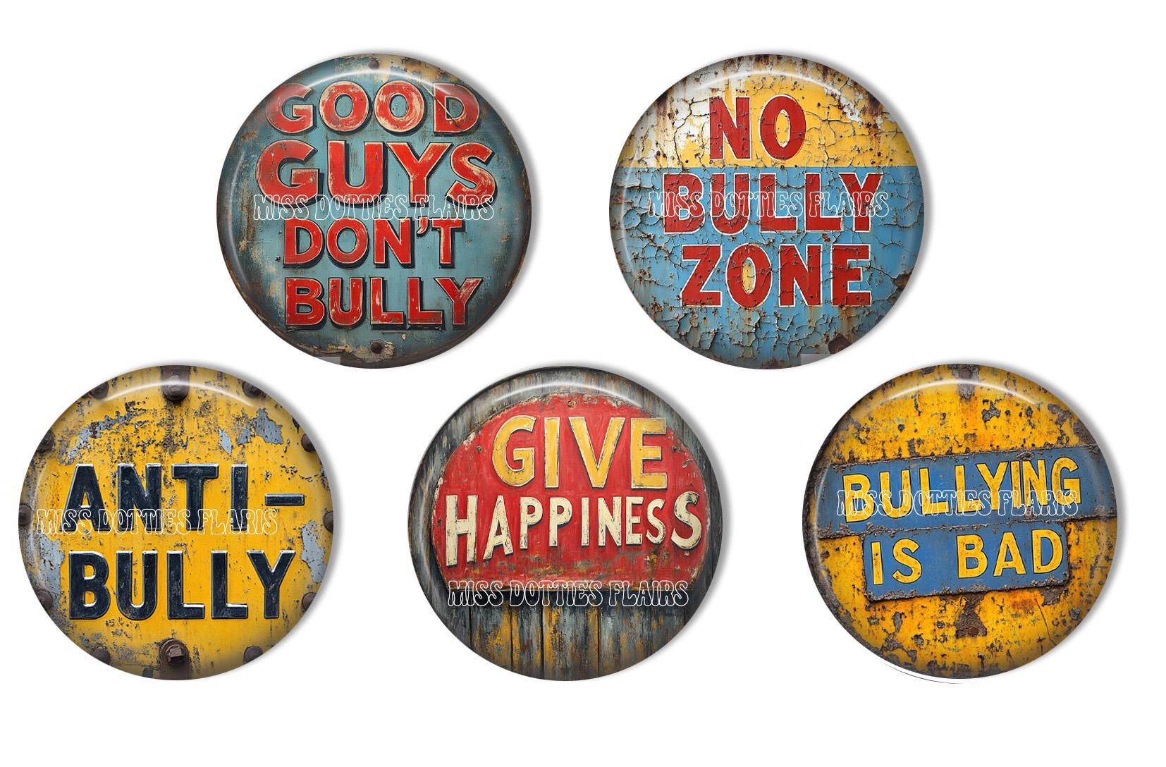 Anti-bully Flairs Pins, Anti-bully Flat Backs, Anti-bully Magnets ...