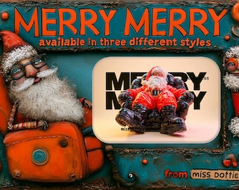Christmas Large Pin Backs, Flat Backs, or Magnets