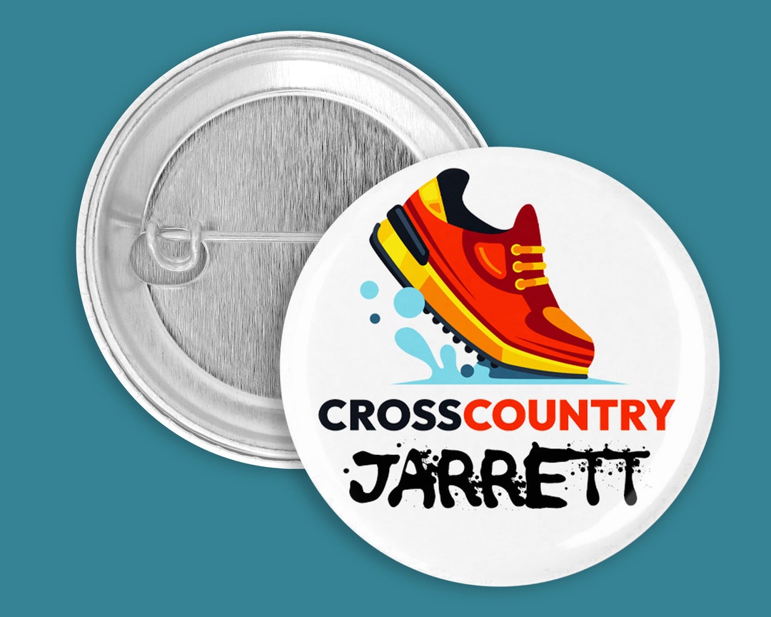 Personalized Sports Pins, Personalized Cross Country Pins, Cross Country Pins, Bag Tags, Sports