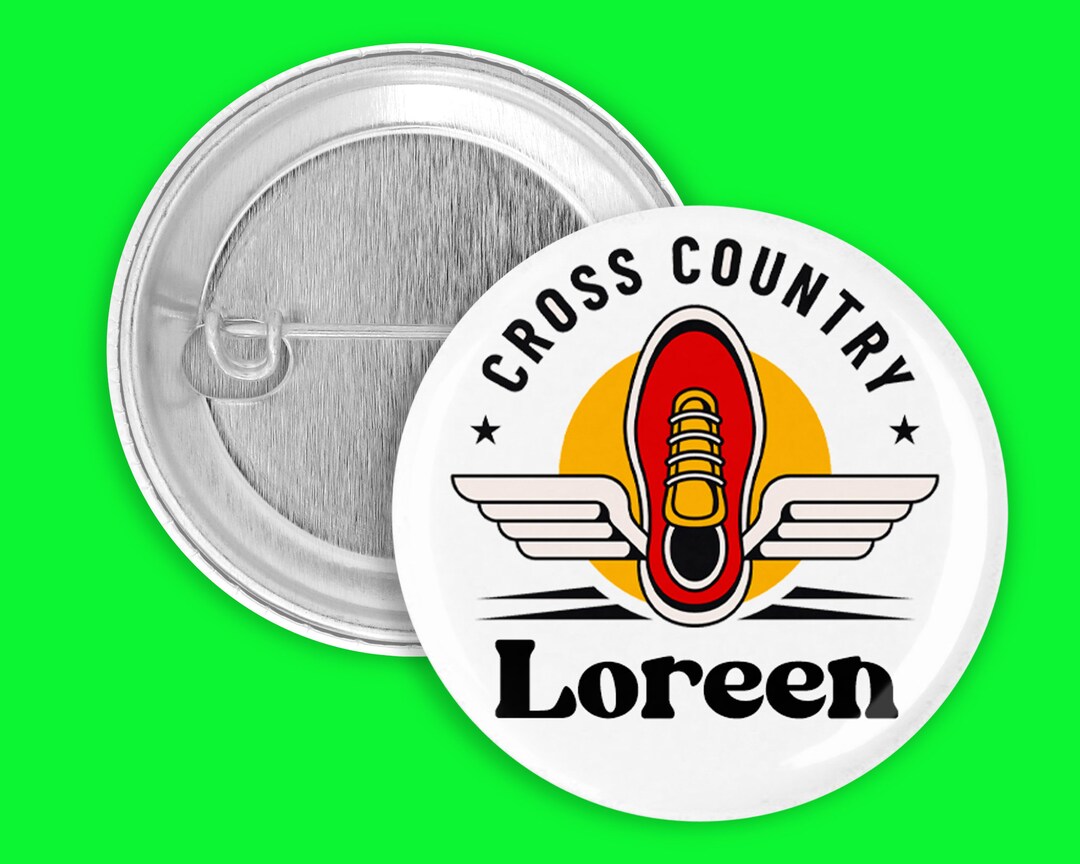 Personalized Sports Pins, Personalized Cross Country Pins, Cross ...