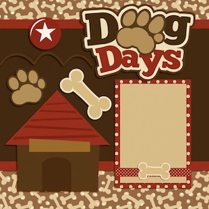 Dog Days - 犬 - 5ページのPDF/既製スクラップブック