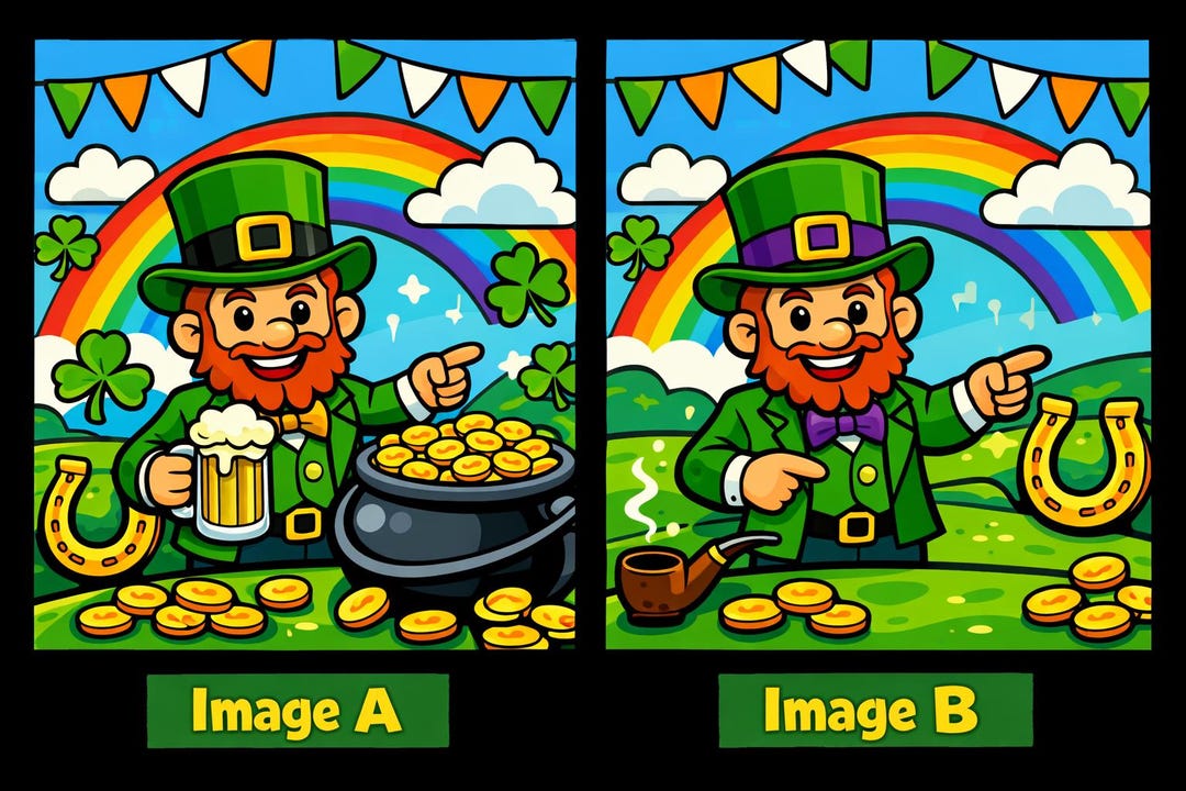 Ind The Difference Spot the Difference Printable Game – Pop Art Puzzle for Kids & Adults ...