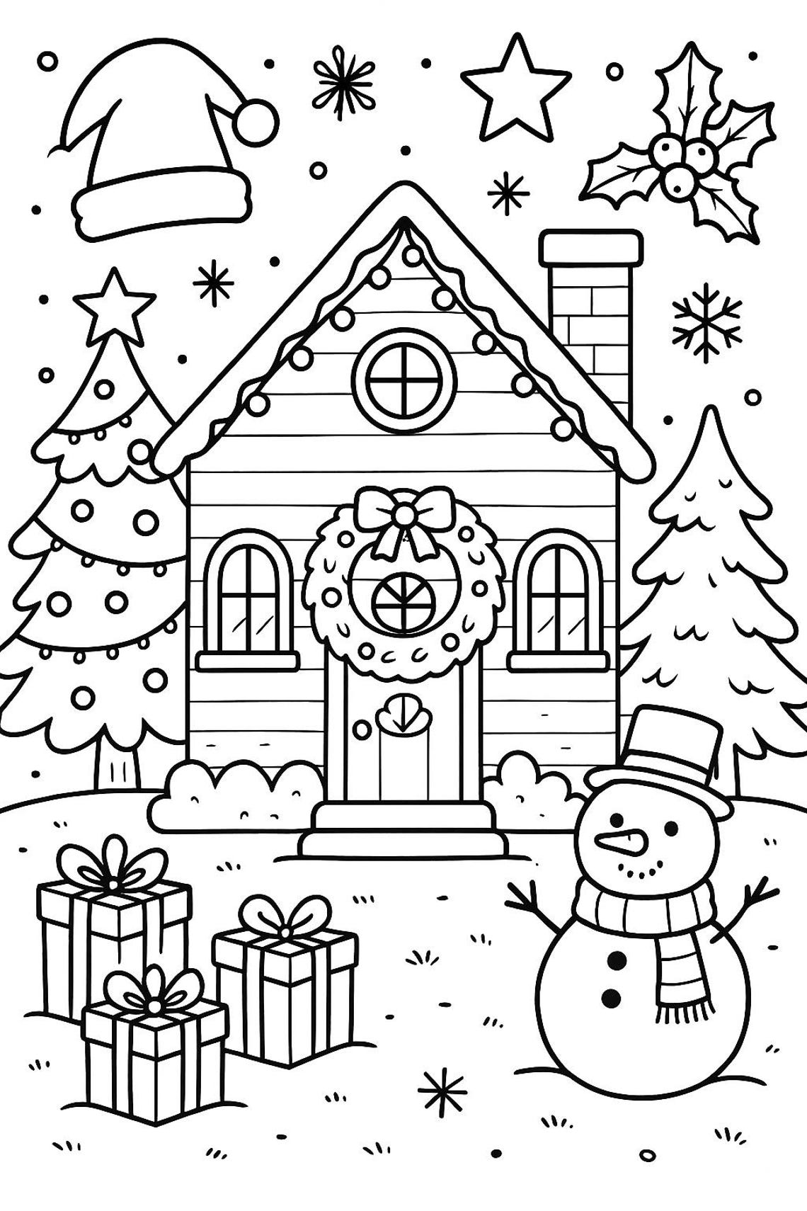 Christmas Coloring Pages Bundle | Printable Holiday Activity | Santa ...