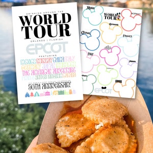 Drinking Around the World Epcot Passport - 50th Anniversary Edition