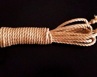 Treated Jute Rope for BDSM, Bondage and Shibari without JBO, 1x 8m (26ft), 6mm
