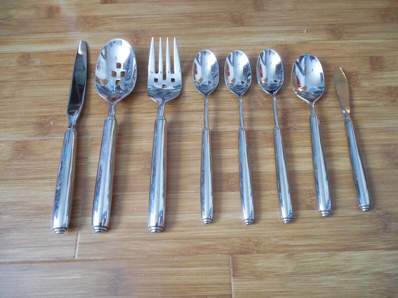 Oneida USA Stainless OBELUS Pattern Flatware 8 Pieces Etsy