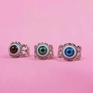 12MM Adjustable Doll Eye Ring