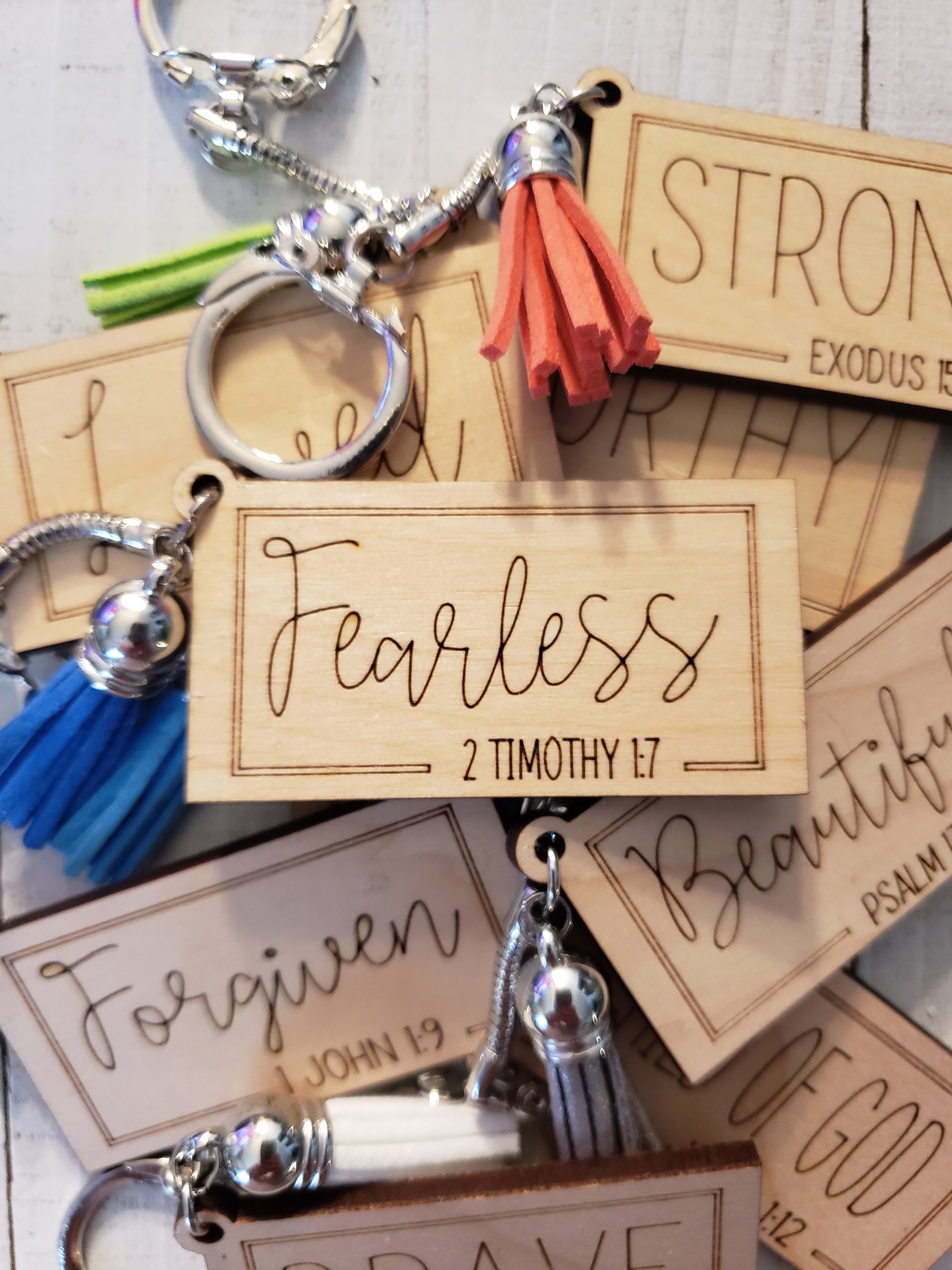 Inkstone (12-Pack) Power of Faith Keychains - Wholesale Bulk Keyrings for  Religious Party Favors, Christian Gifts and Backpack Accessories