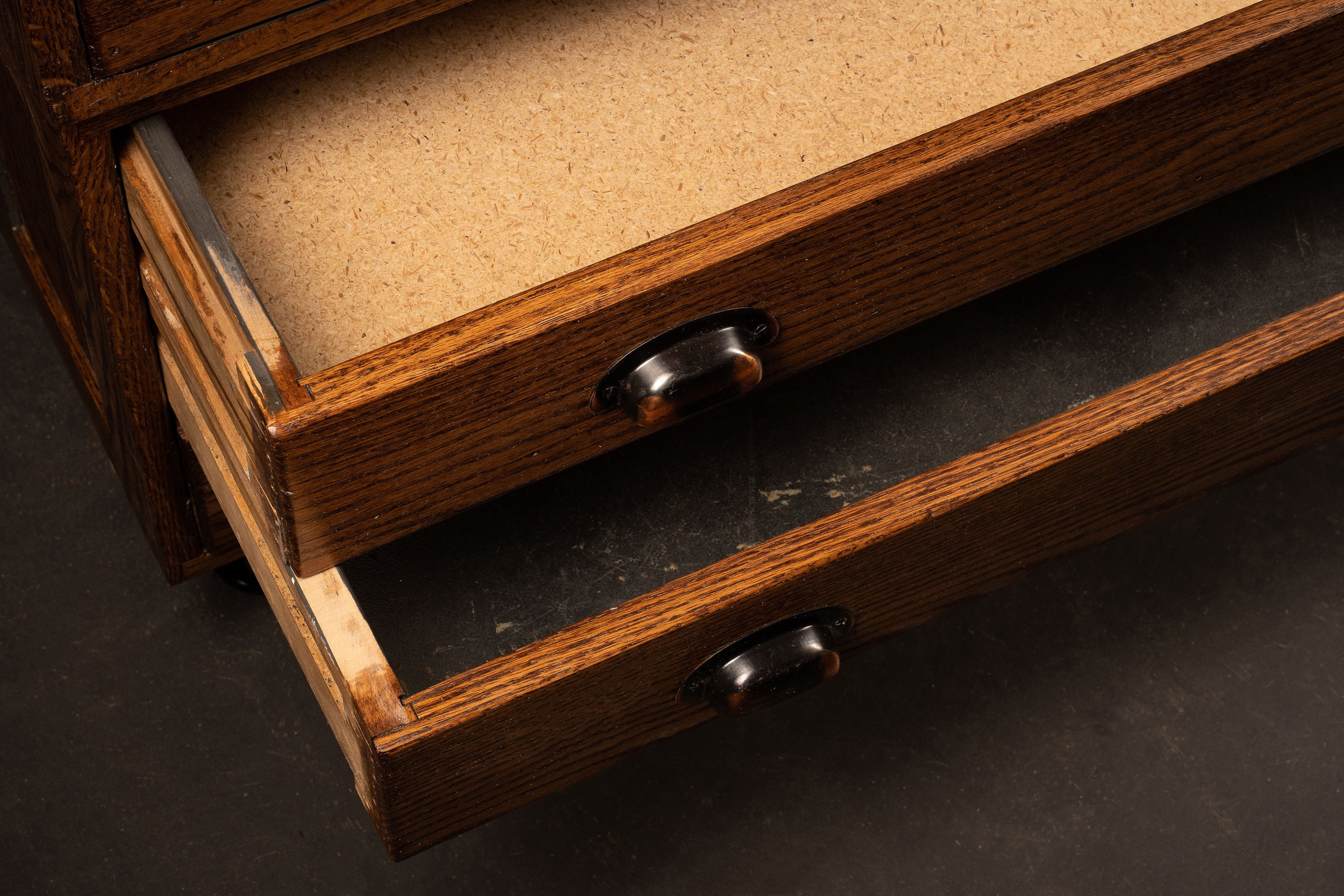 Vintage Six Drawer Wooden Flat File Etsy